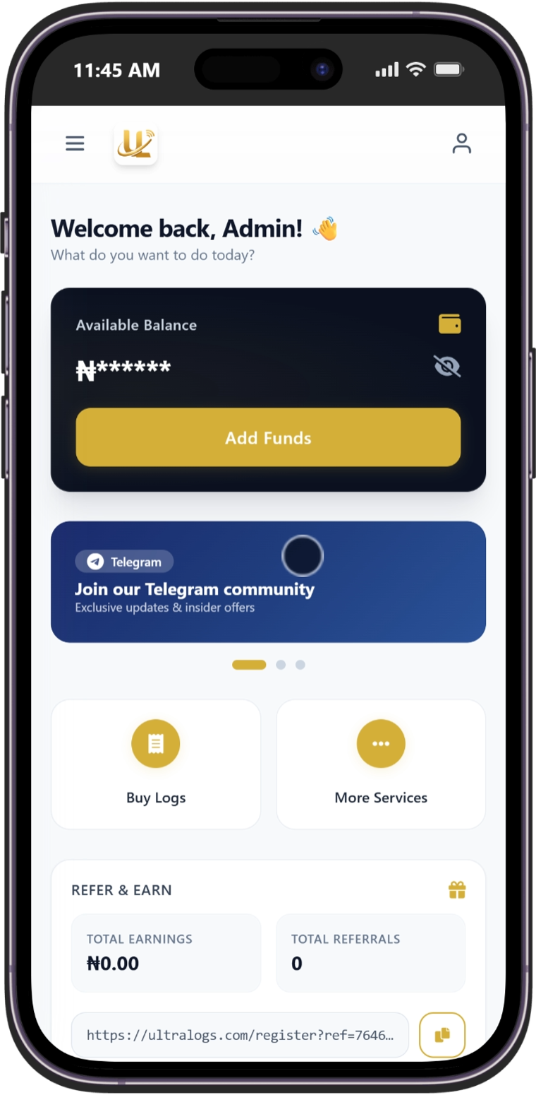 ULTRA LOGS - Digital Solutions Dashboard